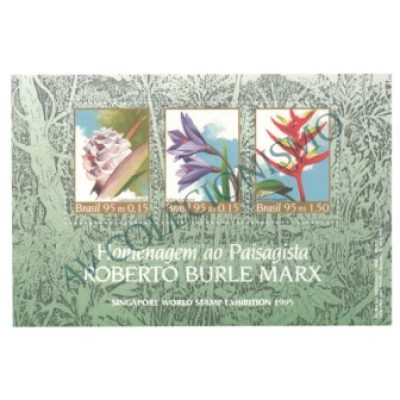 B100 - Homenagem ao paisagista Burle Marx. Exposição Filatélica - 1995 - MINT