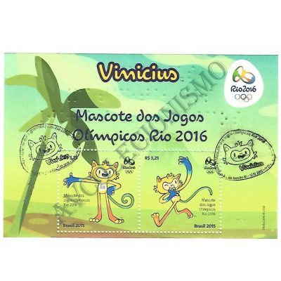 B187CBC - Mascote dos Jogos Olimpicos - Rio 2016 - Vinicius - 2015 - MINT