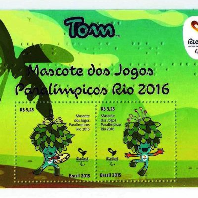 B188 - Mascote dos Jogos Paralimpicos - Rio 2016 - Tom - 2015 - MINT
