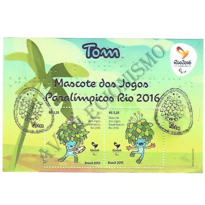 B188CBC - Mascote dos Jogos Paralimpicos - Rio 2016 - Tom - 2015 - MINT