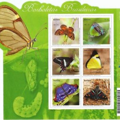 B199 - Borboletas Brasileiras - 2016 - MINT