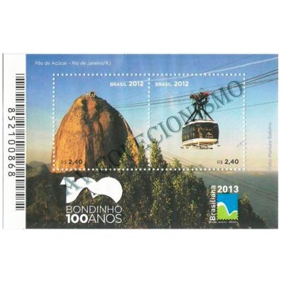 B171 - Centenario do Bondinho - Pao de Acucar - RJ  - 2012 - MINT