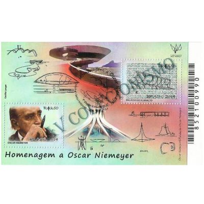 B182 - Homenagem a Oscar Niemeyer  - 2014 - MINT