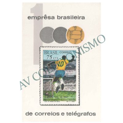 B028 - Milésimo Gol do Pelé - 1970 - MINT