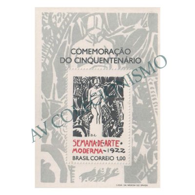 B031 - Cinquentenário da Semana de Arte Moderna - 1922 - 1972 - MINT