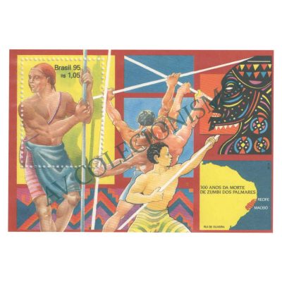 B102 - 300 Anos da morte de Zumbi de Palmares - 1995 - MINT