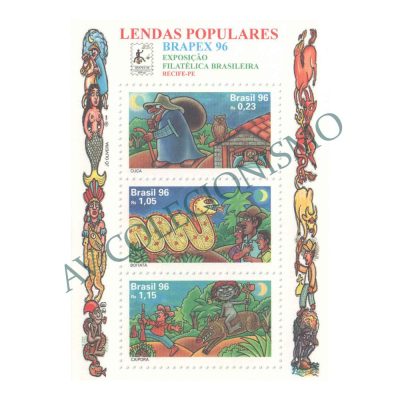 B106 - Lendas Populares. Brapex - Exposição Filatélica Brasileira - 1996 - MINT