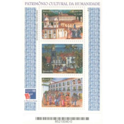 B111 - Patrimônio Cultural da Humanidade - Ouro Preto-MG, Olinda-PE e São Luis-MA - 1999 - MINT