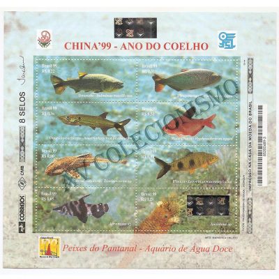 B113 - China 99  - Ano do Coelho - 1999 - MINT