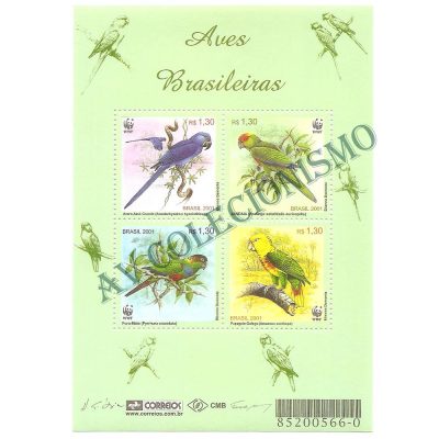 B119 - Aves Brasileiras - 2001 - MINT