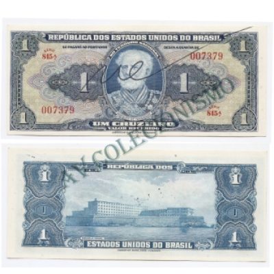 C009 - 1 Cruzeiro - Autografada - 1944 - FE