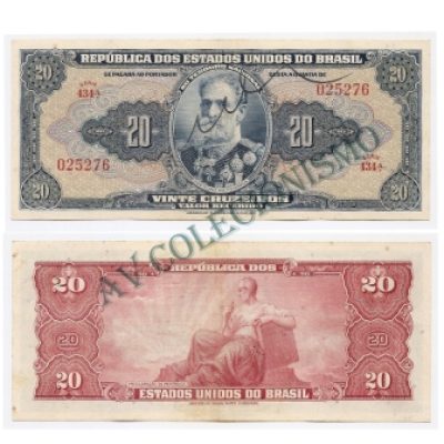C021 - 20 Cruzeiros - Autografada - 1943 - SOB