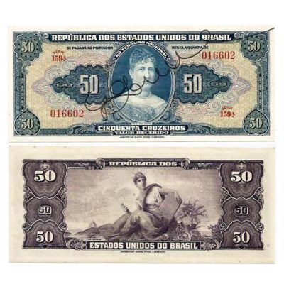 C024 - 50 Cruzeiros - Autografada - 1943 - SOB/FE