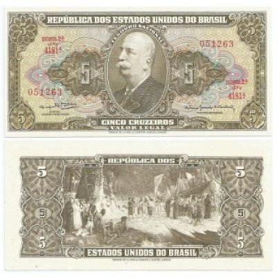 C074a - 5 Cruzeiros - 1964 - FE - Primeira Serie