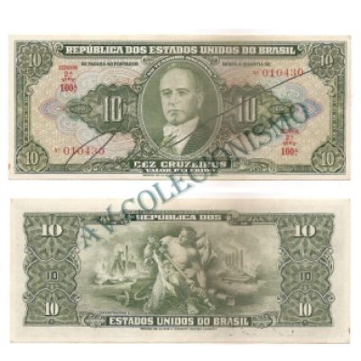 C075 - 10 Cruzeiros - Autografada -1950 - FE