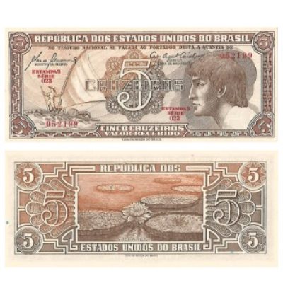 C111 - 5 Cruzeiros - Índio - Serie 023 - 1961 - FE