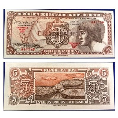 C112 - 5 Cruzeiros - Índio - Serie 085 - 1962 - FE