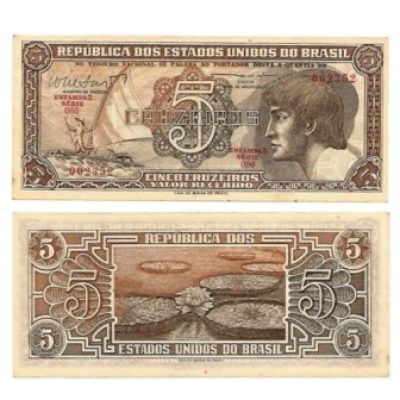 C112 - 5 Cruzeiros - Índio - Serie 086 - 1962 - FE