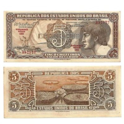 C112 - 5 Cruzeiros - Índio - Serie 088 - 1962 - FE