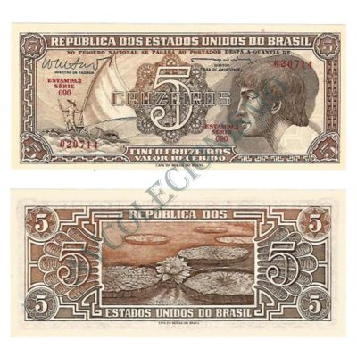C112 - 5 Cruzeiros - Índio - Serie 090 - 1962 - FE