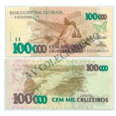 C227 - 100000 Cruzeiros - 1992 - SOB/FE