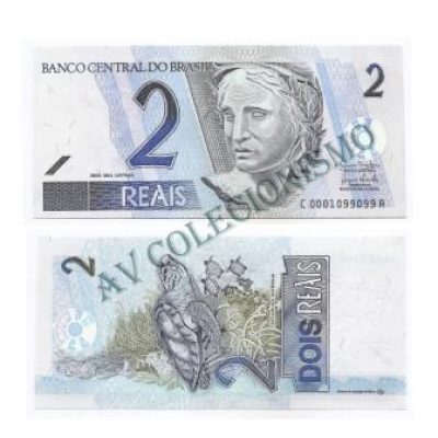 C260 - Cédula Brasil - 2 Reais - 2009 - Serie 0001 - FE