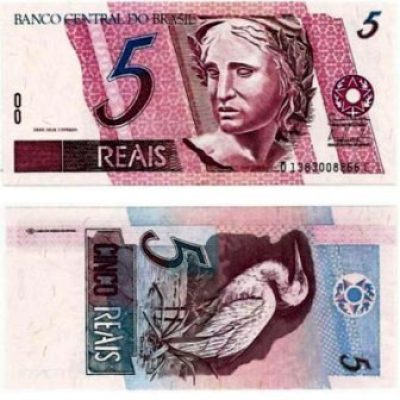 C280 - Cédula Brasil - 5 Reais - 2009 - FE