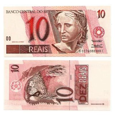 C293 - Cédula Brasil - 10 Reais - 1999 - FE