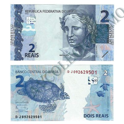 C336B - Cédula Brasil - 2 Reais - Série - DJ - 2016 - FE