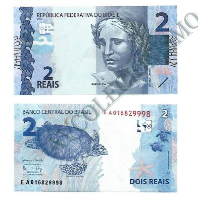 C336C - Cédula Brasil - 2 Reais - Série - EA - 2017 - FE