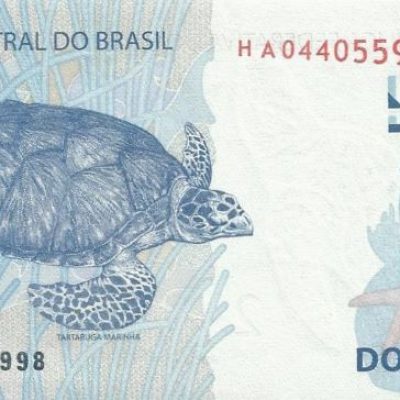 C339B - Cédula Brasil - 2 Reais - Série - HA - 2020 - FE