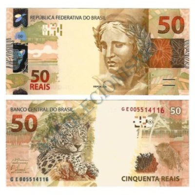 C359B - Cédula Brasil - 50 Reais - Série - GE - 2016 - FE