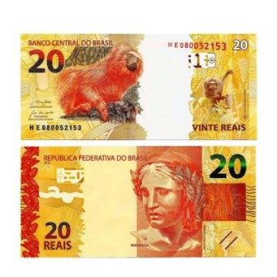C355A - Cédula Brasil - 20 Reais - Série - HE - 2019 - FE
