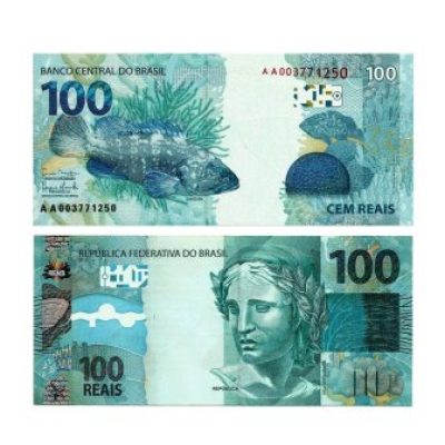 C364A - Cédula Brasil - 100 Reais - Série - AA - 2010 - FE