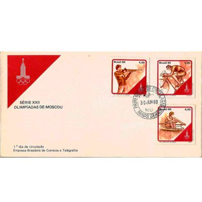 FDC202CPD - Série XXII - Olimpíadas de Moscou - 1980