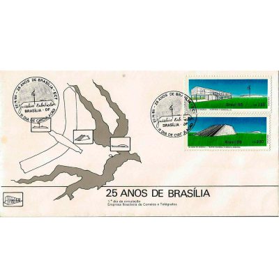 FDC358 - 25 anos de Brasília - 1985