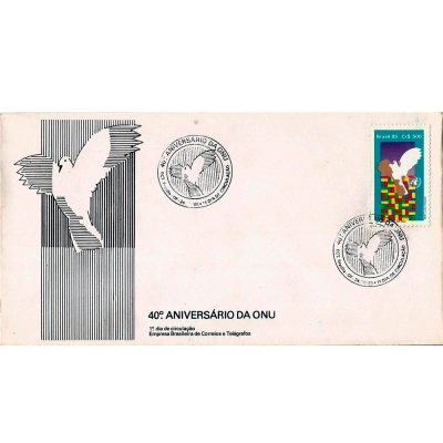 FDC381 - 40º aniversário da ONU - 1985