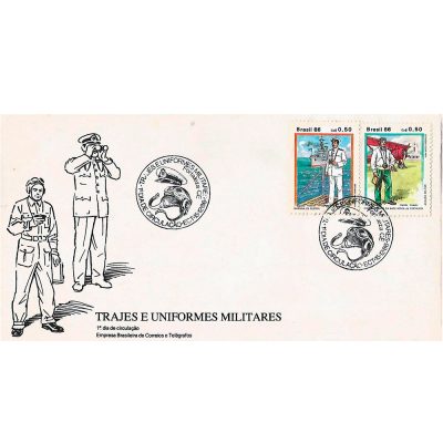 FDC413 - Trajes e Uniformes Militares - 1986