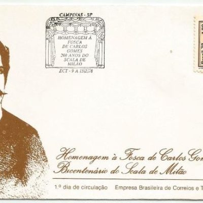 FDC145CPD/CBC - Homenagem à Fosca de Carlos Gomes - Bicentenário do Scala de Milão - 1978