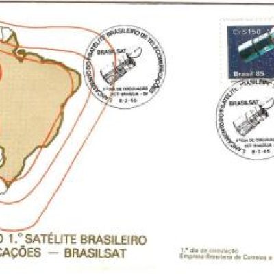 FDC350CPD - Lançamento do 1º Satélite Brasileiro de Telecomunicações - Brasilsat - 1985