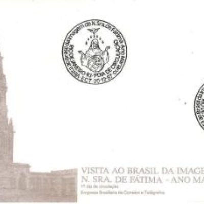 FDC436CPD - Visita do Brasil da Imagem da N. Sra. de Fátima, Ano Mariano - 1987