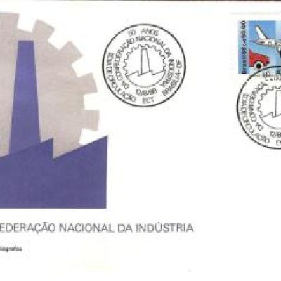 FDC451CPD - 50 Anos da Confederação Nacional da Indústria - 1988