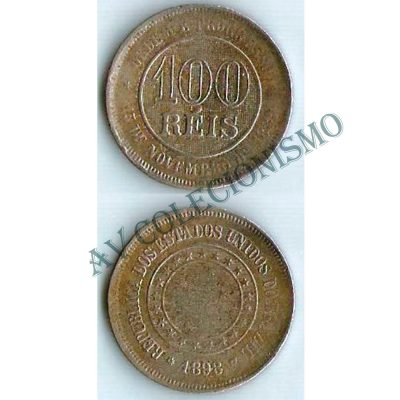 MNI 051 - Moeda 100 réis - Níquel - 1898 - MBC