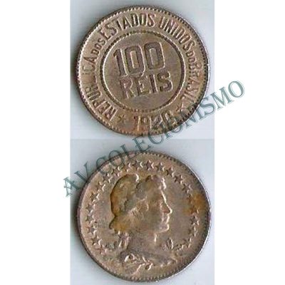 MNI 075 - Moeda 100 réis - Níquel - 1920 - MBC