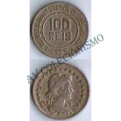 MNI 078 - Moeda 100 réis - Níquel - 1923 - MBC