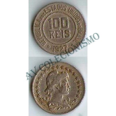 MNI 082 - Moeda 100 réis - Níquel - 1927 - MBC