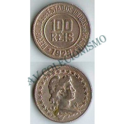 MNI 084 - Moeda 100 réis - Níquel - 1929 - MBC