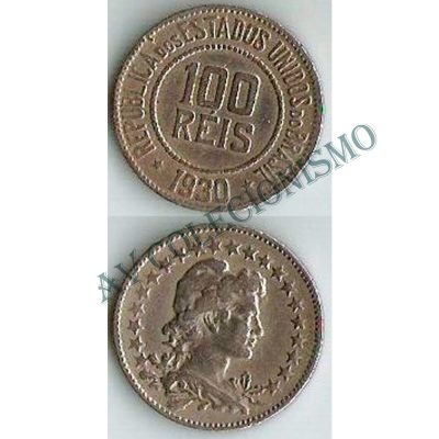 MNI 085 - Moeda 100 réis - Níquel - 1930 - MBC