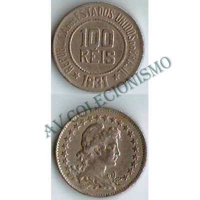 MNI 086 - Moeda 100 réis - Níquel - 1931 - MBC