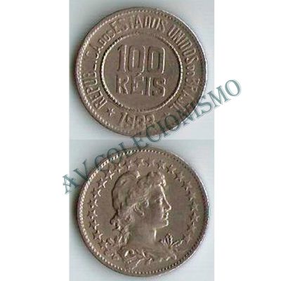 MNI 088 - Moeda 100 réis - Níquel - 1933 - MBC